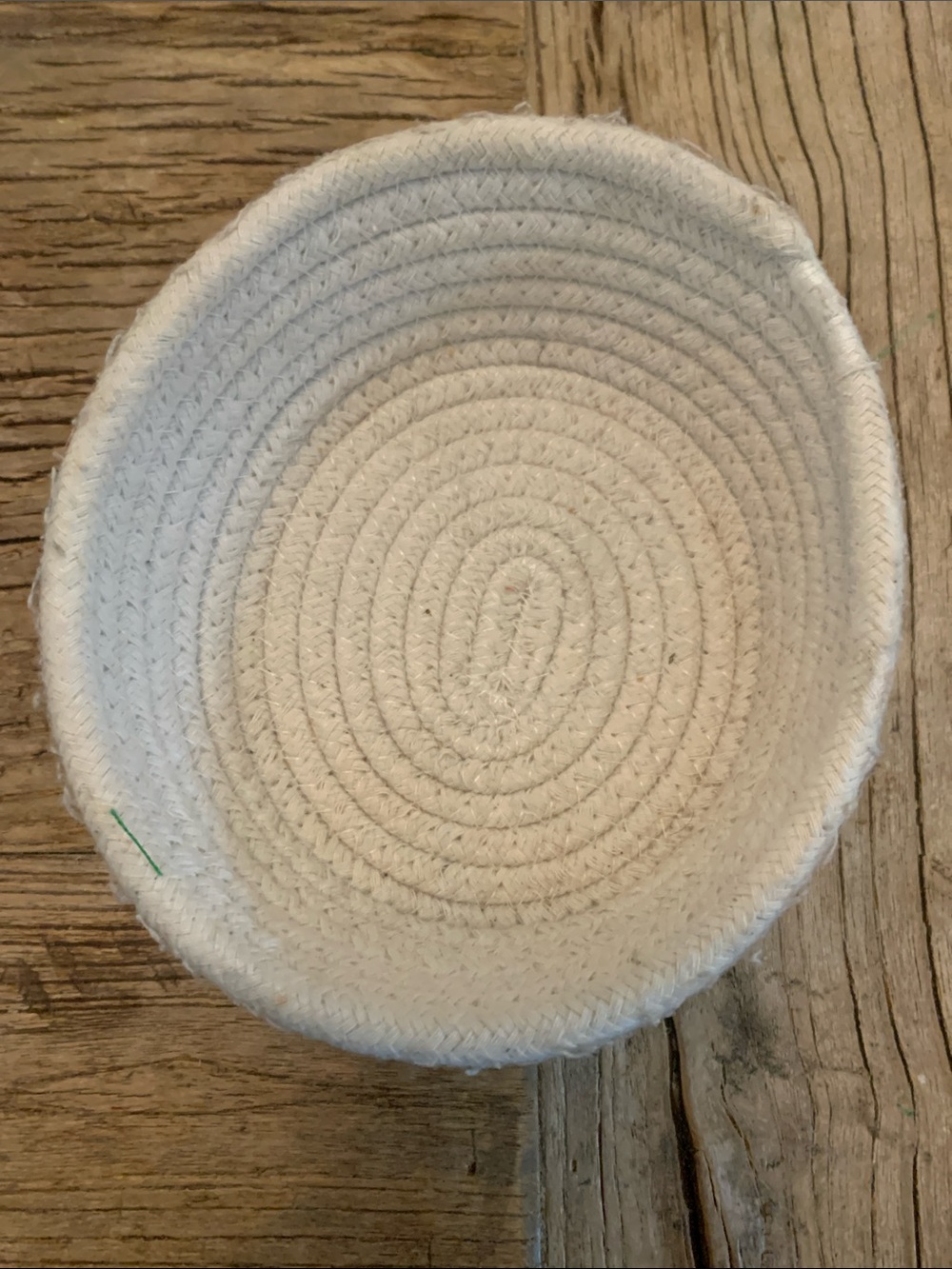 Woven Cotton Rope Basket in Off-White - Montessori Toy Storage - Low Tox